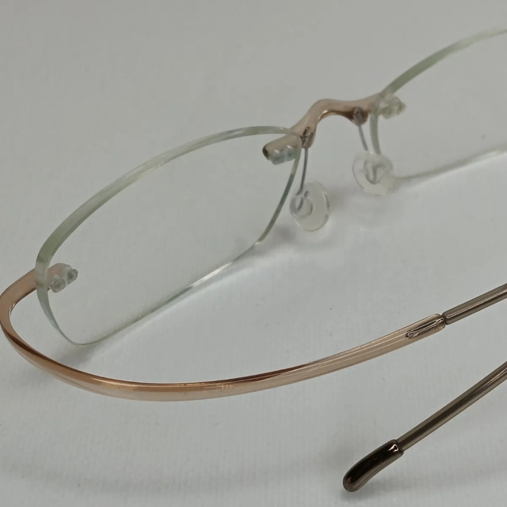 Silhouette SPX 1960 00 6061 Clear Brown Rimless Austria Prescript Eyeglass Frame
